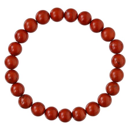 Red Jasper Bracelet for Women Men's Gifts - Protection Healing Crystal Bracelet - 8mm Gemstone Beaded Adjustable